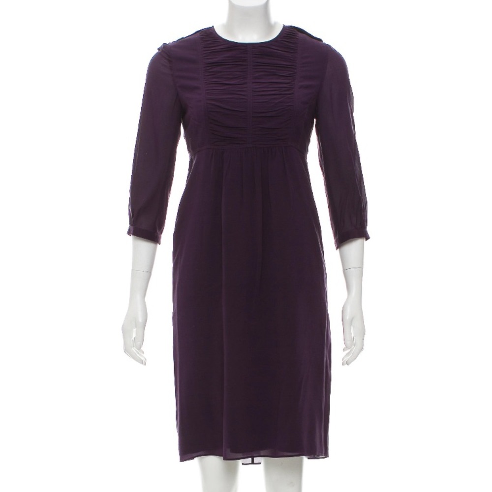 Burberry Silk Knee Length Dress